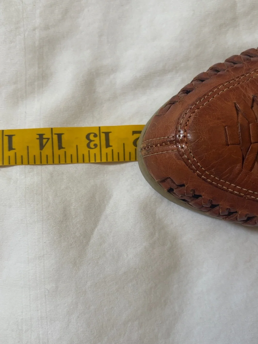 Pano Fino Huarache Leather Loafers Brown Slip On Men’s US 12 Est